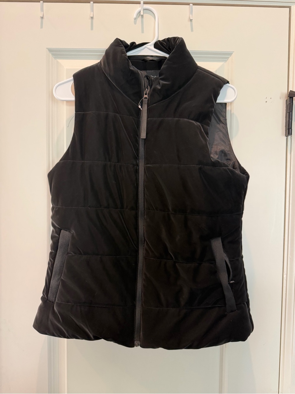 Pacific Trail Neo Velvet Black Quilted Puffer Vest for Women